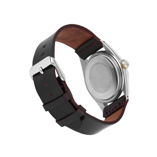 Two-Piece Leather Watch Strap