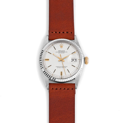 Two-Piece Leather Watch Strap