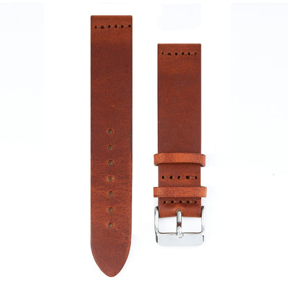 Two-Piece Leather Watch Strap