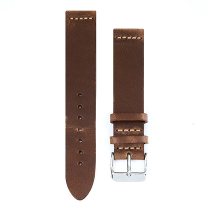 Two-Piece Leather Watch Strap