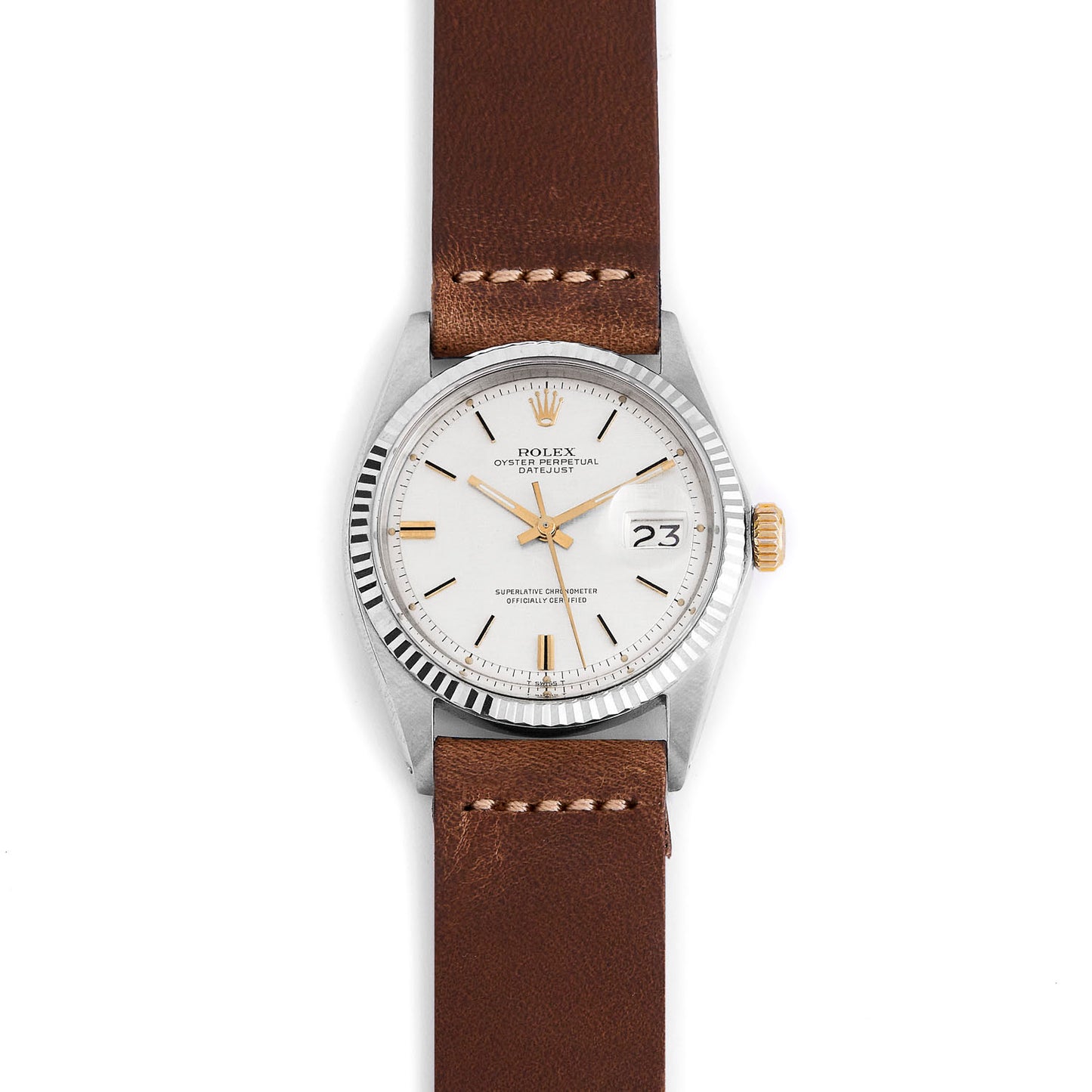 Two-Piece Leather Watch Strap