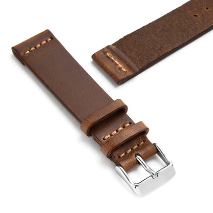 Two-Piece Leather Watch Strap