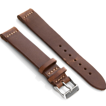 Two-Piece Leather Watch Strap