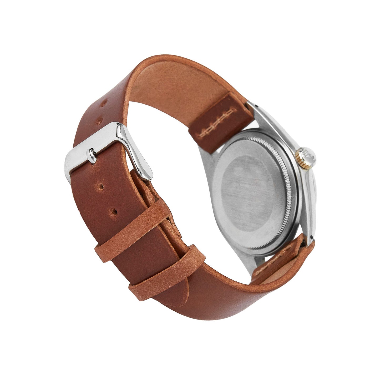 Two-Piece Leather Watch Strap