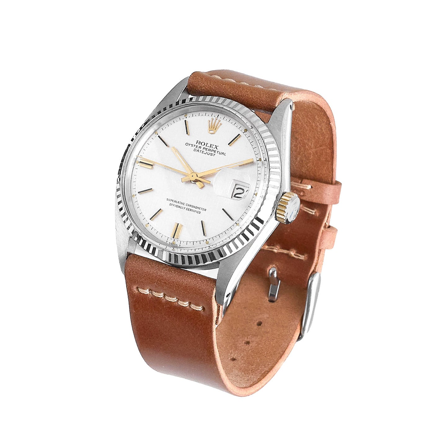 Two-Piece Leather Watch Strap