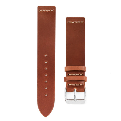 Two-Piece Leather Watch Strap