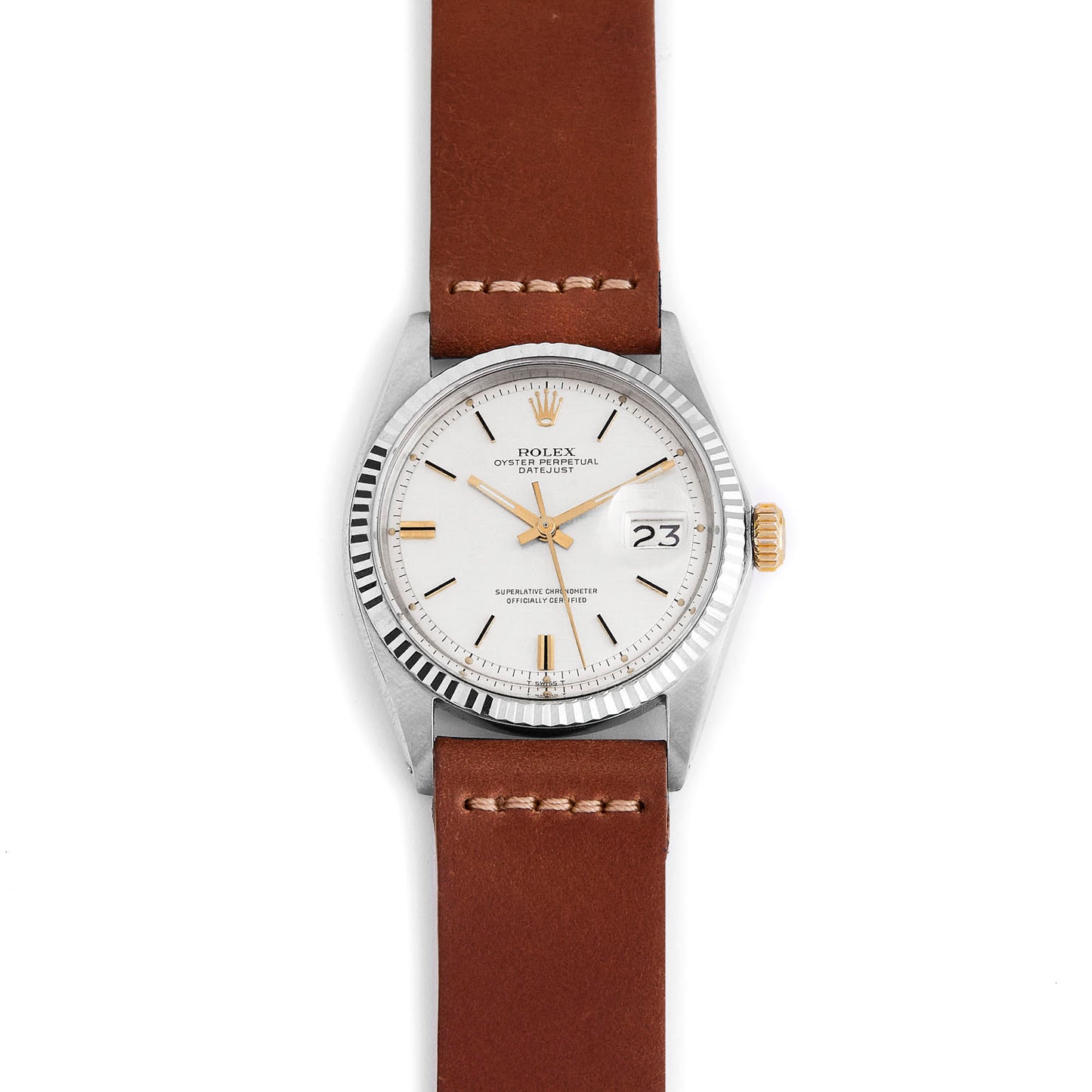 Two-Piece Leather Watch Strap