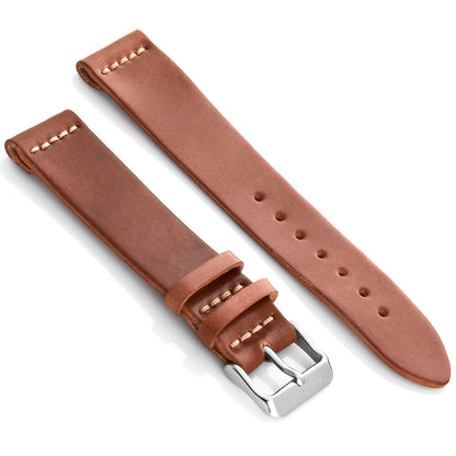 Two-Piece Leather Watch Strap