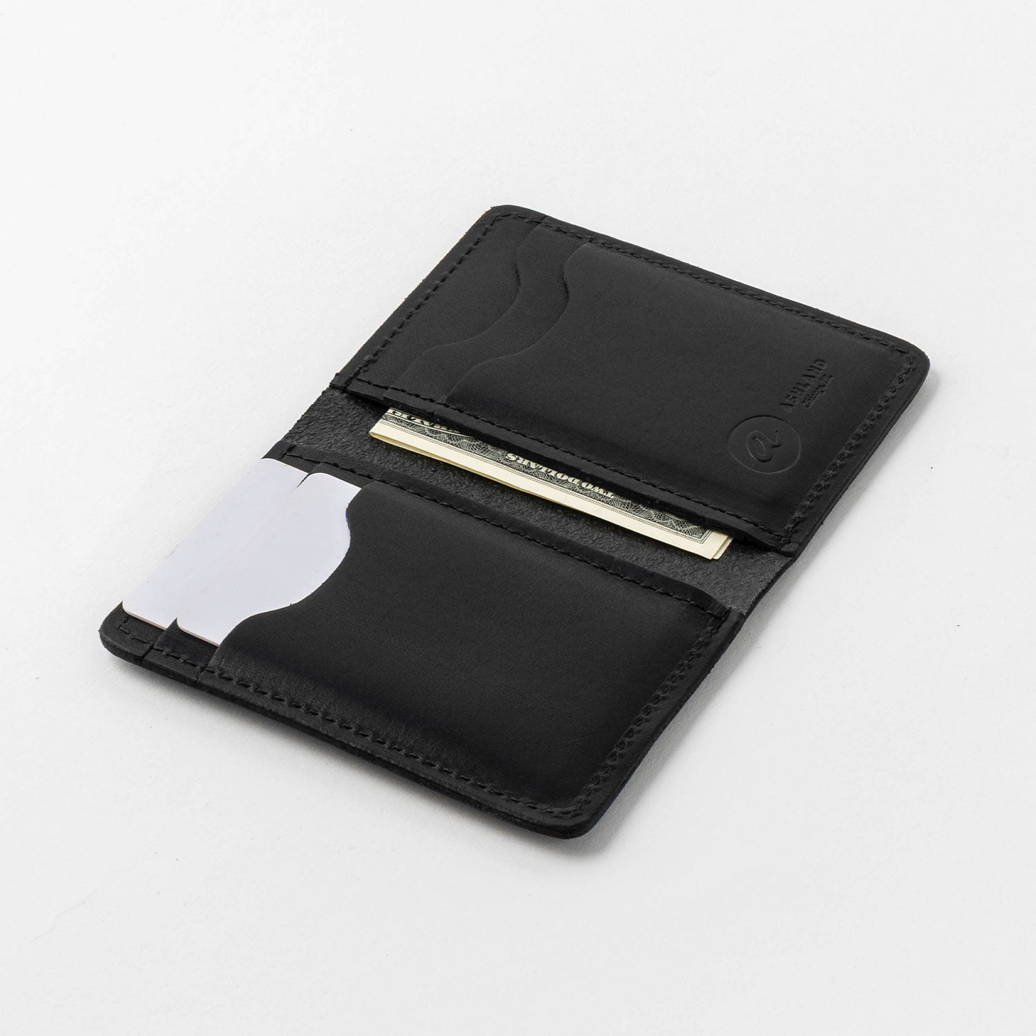 Minimalist Leather Card Holder | Ashland Leather Vertical Card