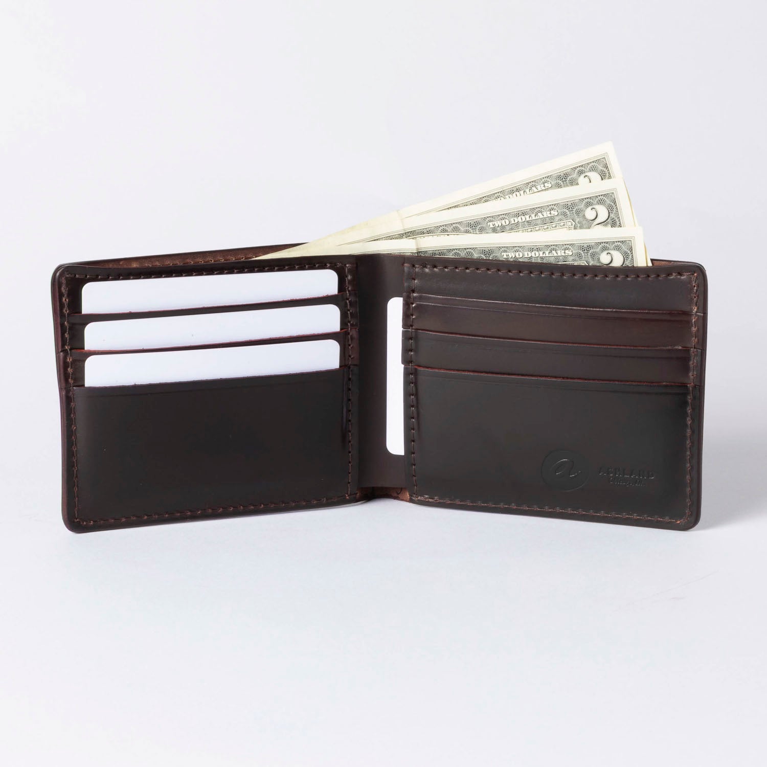 Johnny the Fox Men's Leather Wallet (Dark Brown) | USA Made