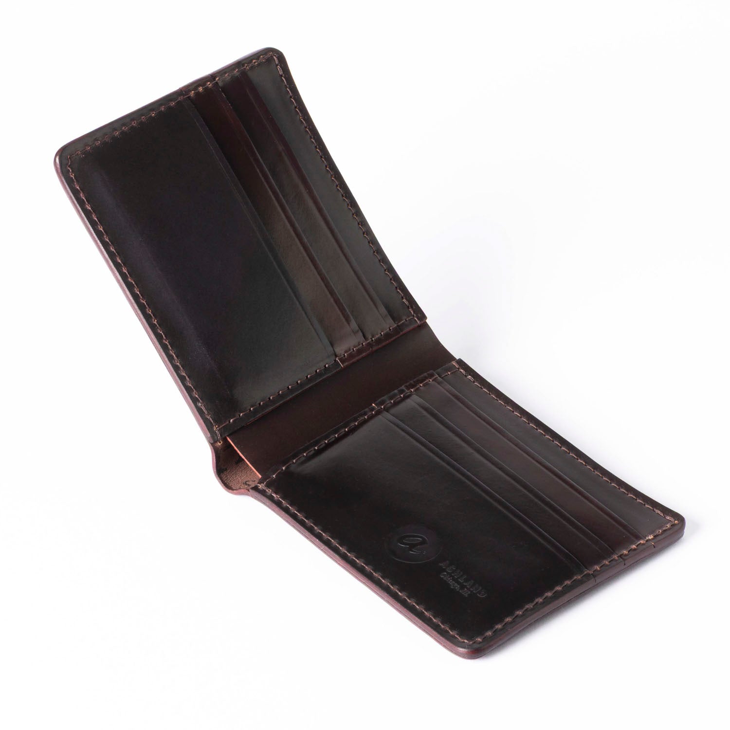 Johnny the Fox Men's Leather Wallet (Dark Brown) | USA Made