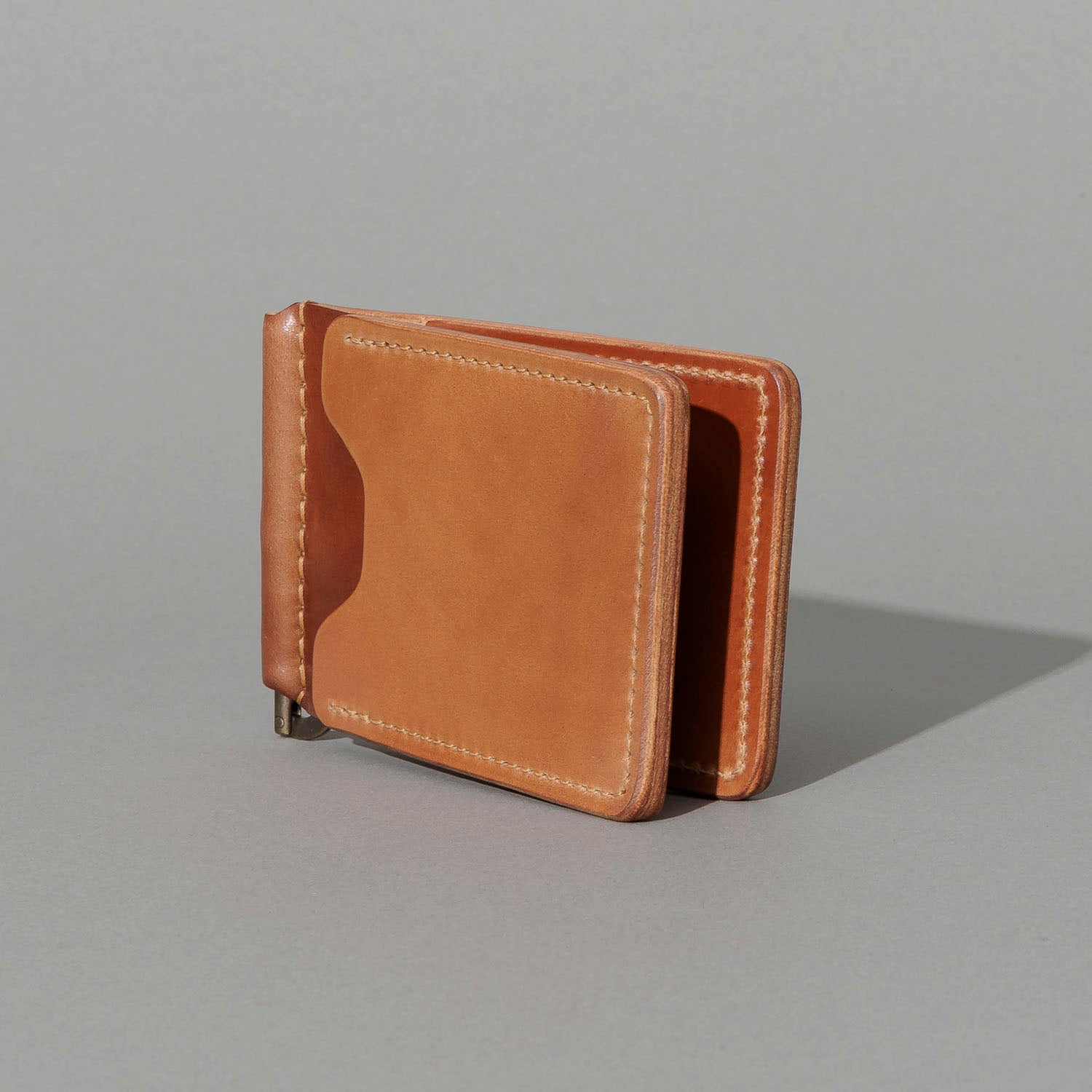Money Clip Wallet | Horween® Shell Cordovan, Natural | Ashland Leather