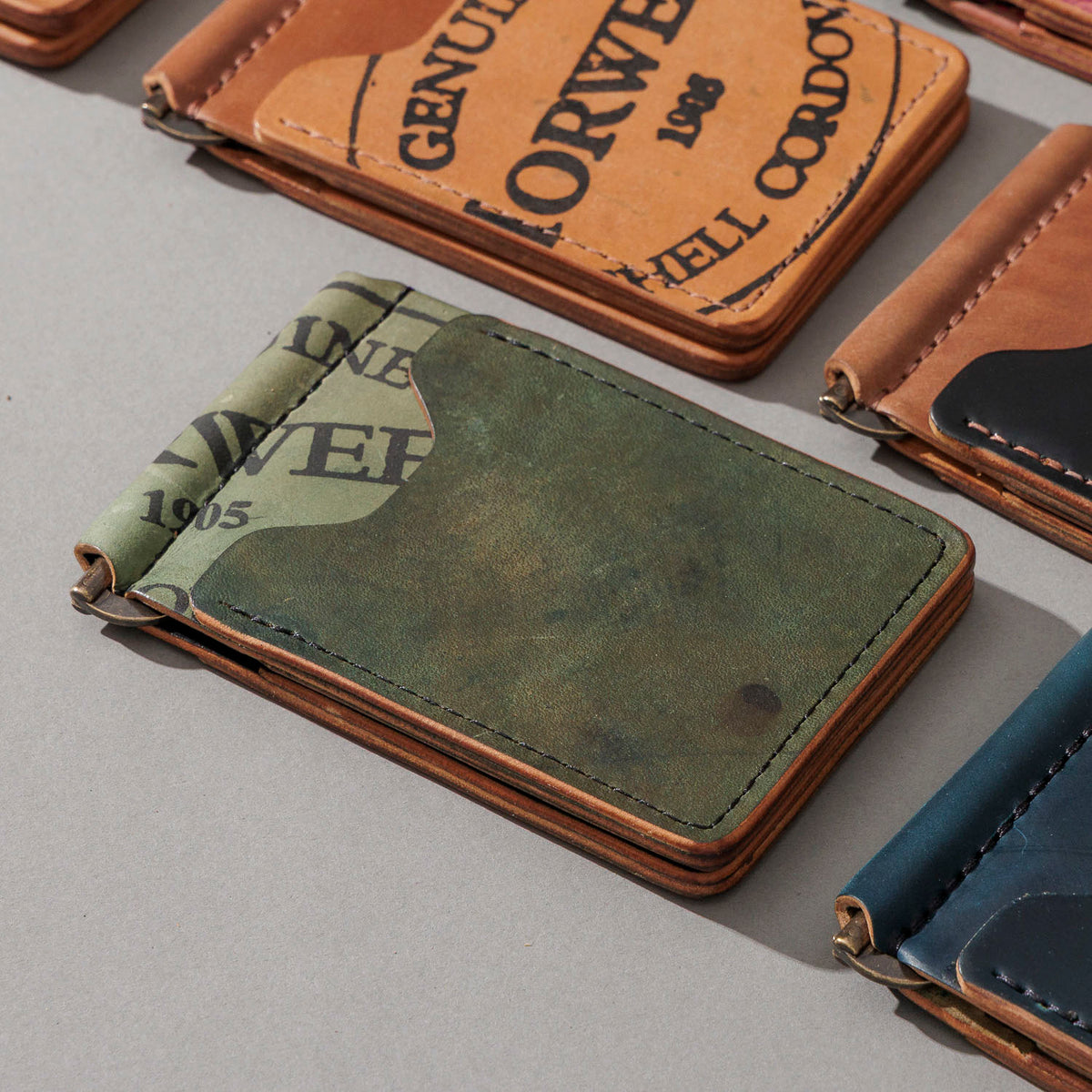 Shell Cordovan Mystery Capone Money Clip