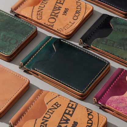 Shell Cordovan Mystery Capone Money Clip