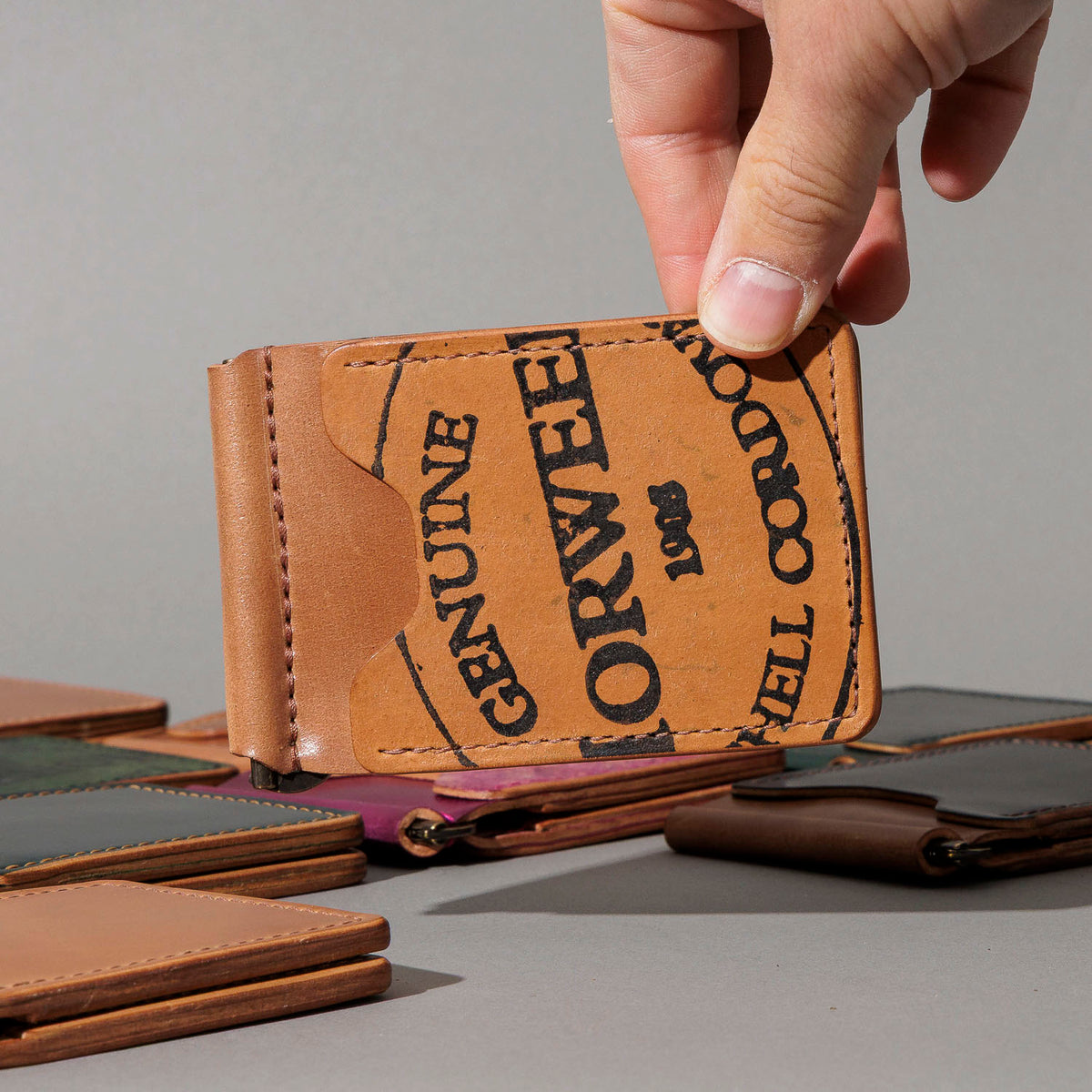 Shell Cordovan Mystery Capone Money Clip