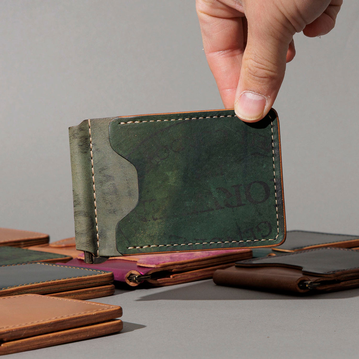 Shell Cordovan Mystery Capone Money Clip