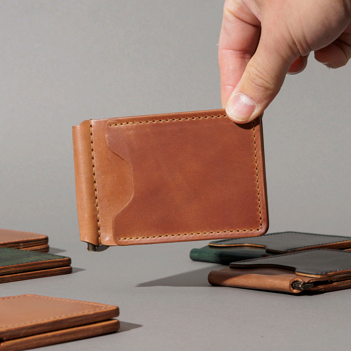 Shell Cordovan Mystery Capone Money Clip