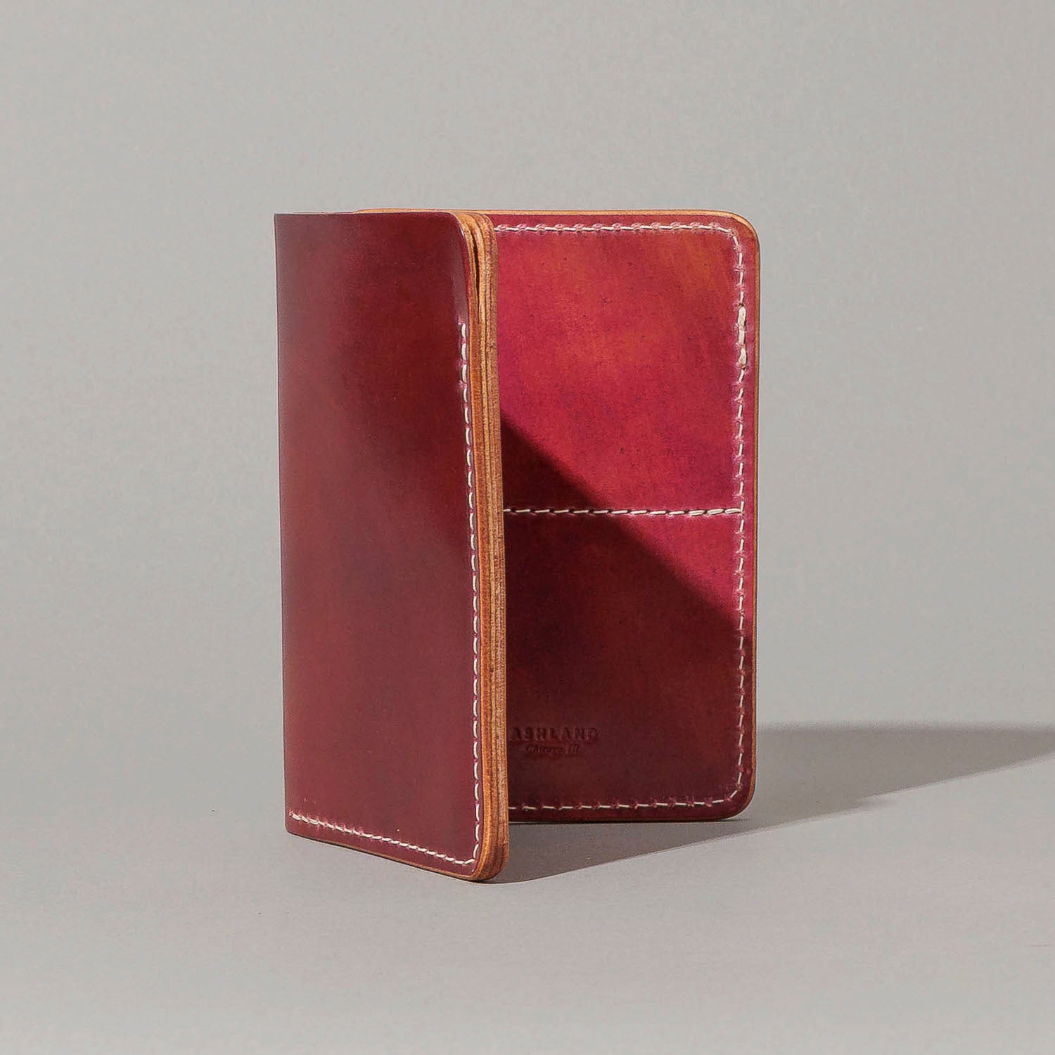 Tall Herbie Wallet (Marbled Magenta Shell Cordovan) | Horween