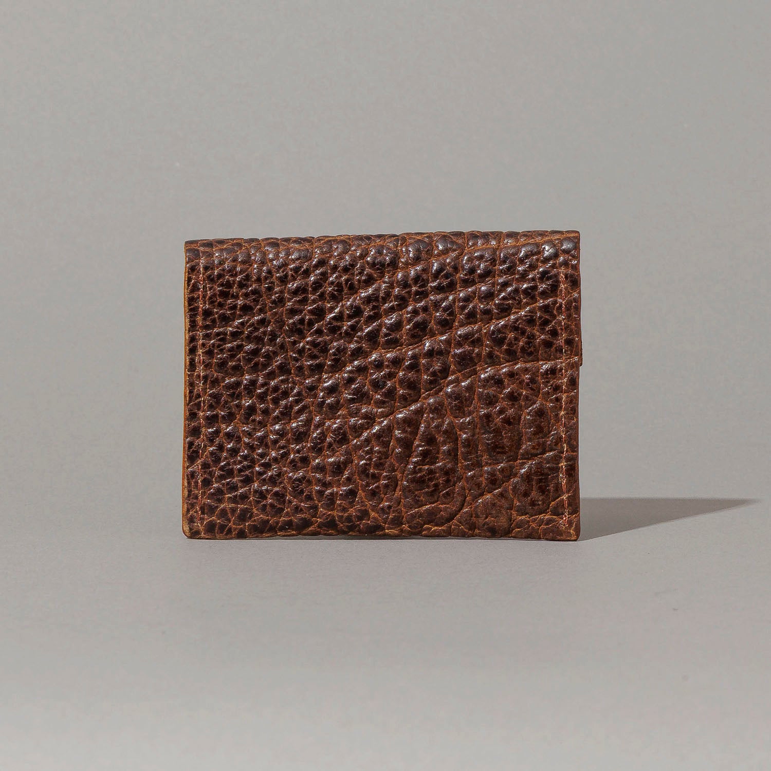 Vic Snap Wallet (Brown American Bison) | Horween® Leather