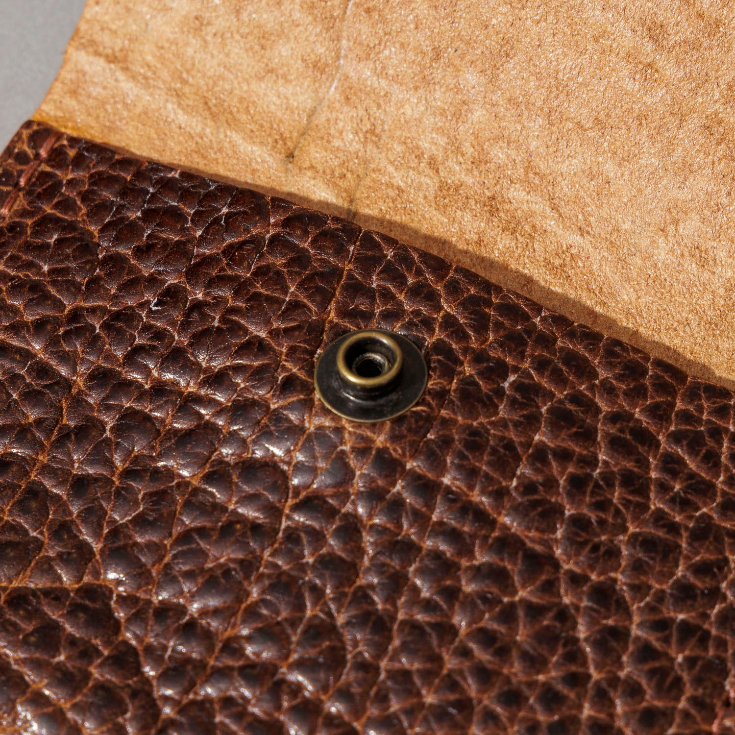 Vic Snap Wallet (Brown American Bison) | Horween® Leather