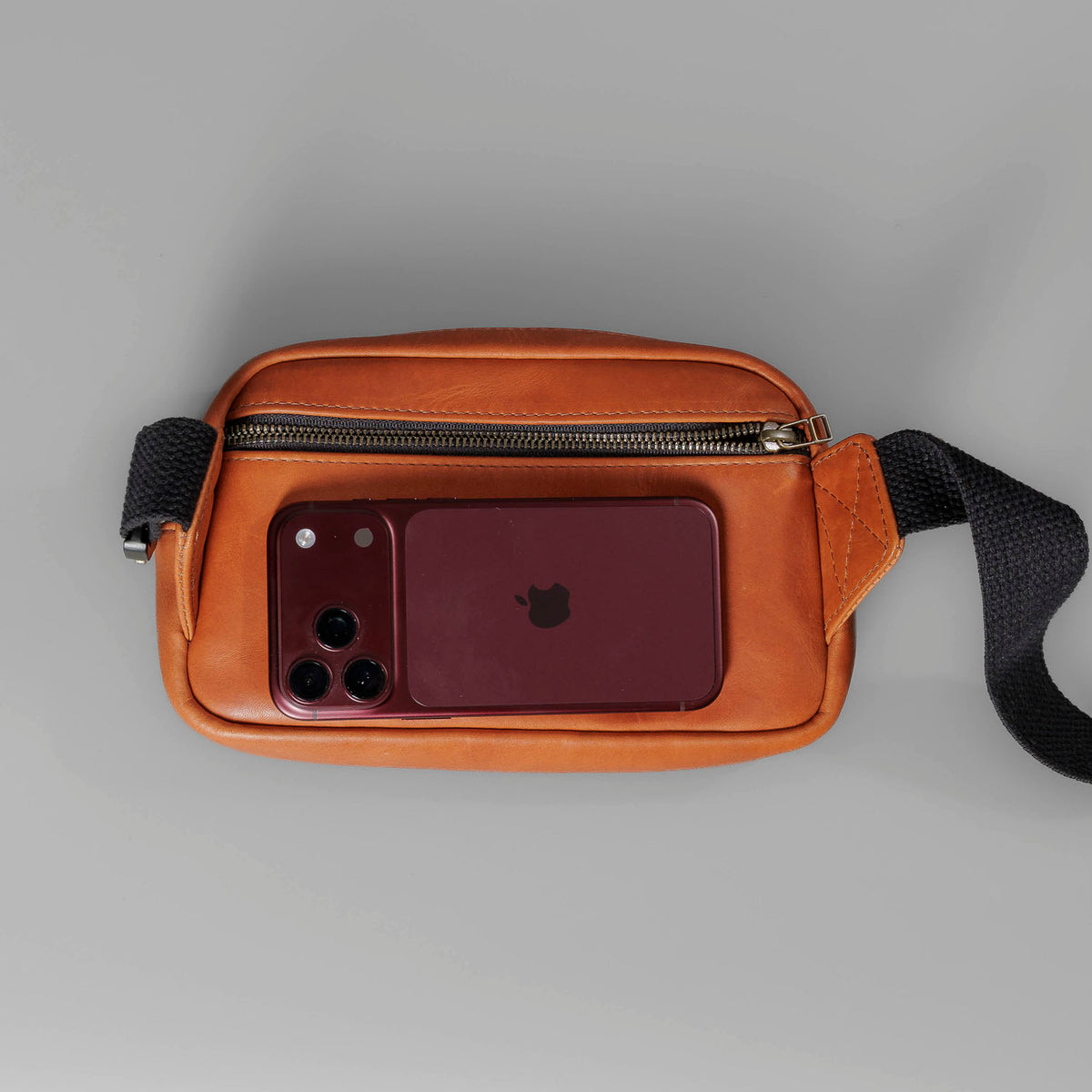 One-Off Sling Bag, English Tan Dublin (Branded)