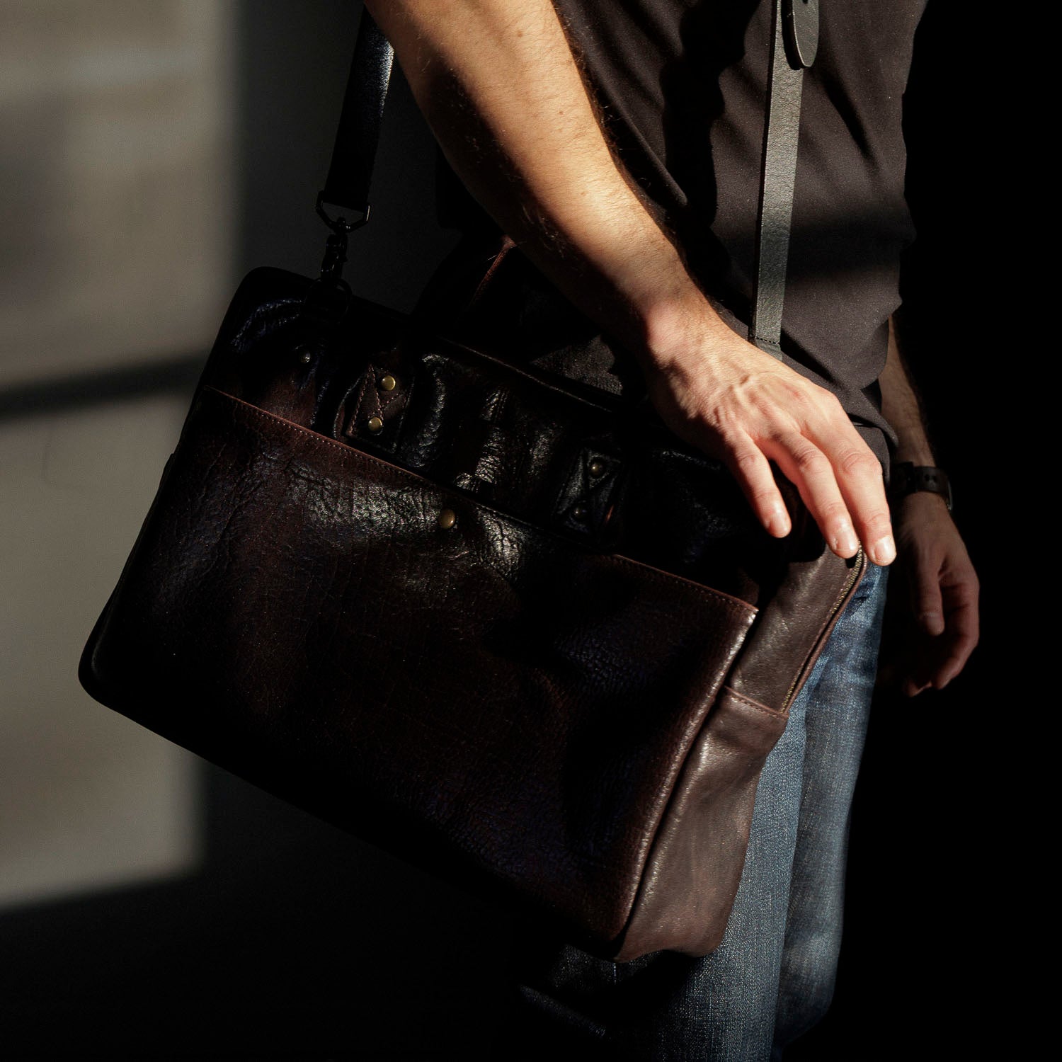 LaSalle Leather Briefcase