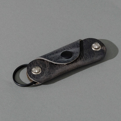 Vault Key Holder in Slate Vintage, angled view lying flat