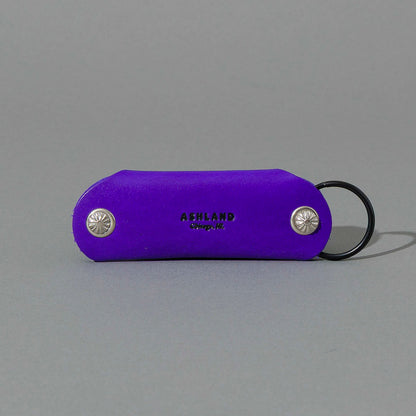 Vault Key Holder in Violet Latigo, back view
