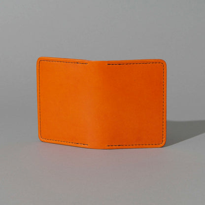 One-Off Six-Slot Bugs Moran Prototype in Orange Latigo, No Skip Stitch, front view