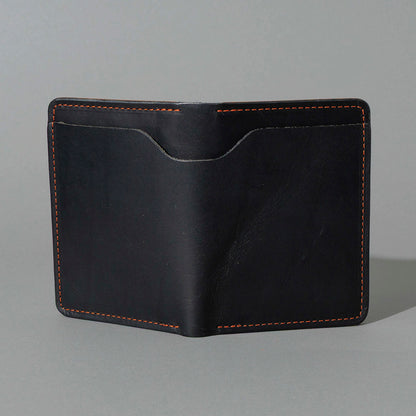 One-Off Fat Herbie in Black Dublin with Orange Accents, Two Hidden Card Slots, back view