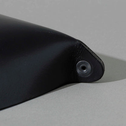 XL Valet Tray in Blacked Out Black Chromexcel®, close-up detail, shot 2