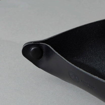 XL Valet Tray in Blacked Out Black Chromexcel®, close-up detail, shot 3