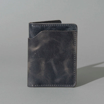 One-Off Fat Herbie in Slate Vintage, Horween® USA Stamp, front view