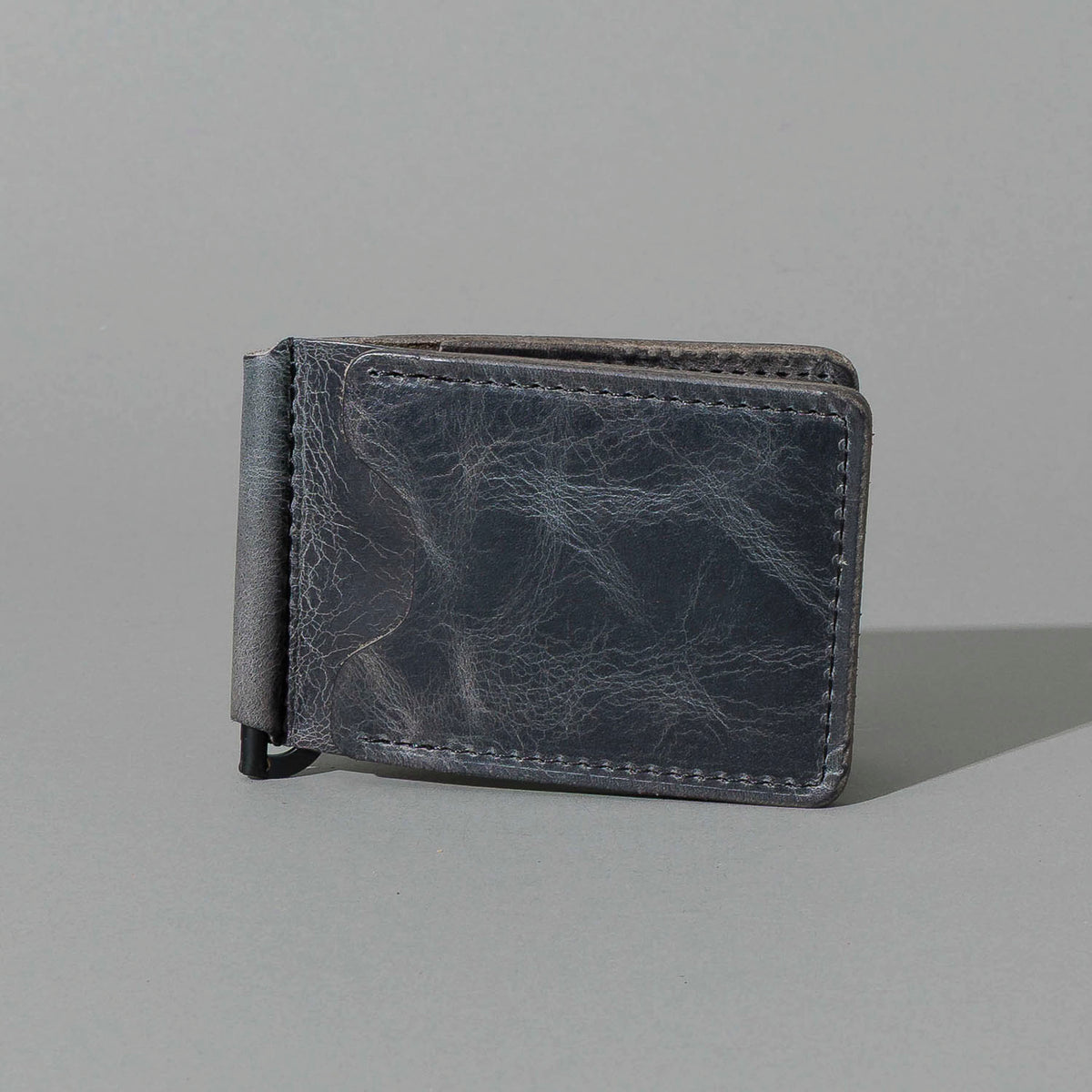 Capone Money Clip in Slate Vintage, front view