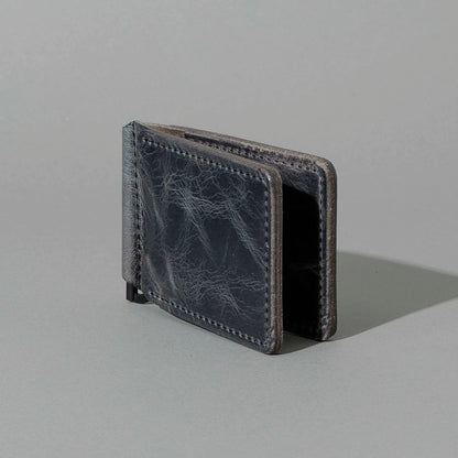 Capone Money Clip in Slate Vintage, side profile view