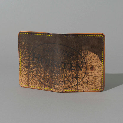 One-Off Bugs Moran in Epic Splatter Reverse Cigar Shell Cordovan, Yellow Thread, back view