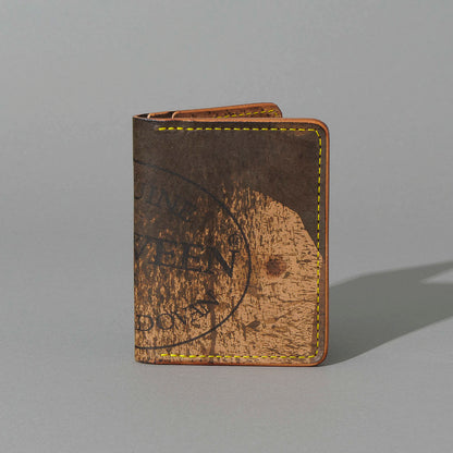 One-Off Bugs Moran in Epic Splatter Reverse Cigar Shell Cordovan, Yellow Thread, front view