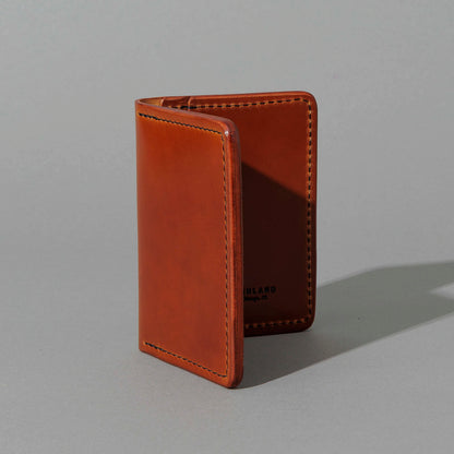One-Off Bugs Moran in Garnet Shell Cordovan, standing upright, side angle
