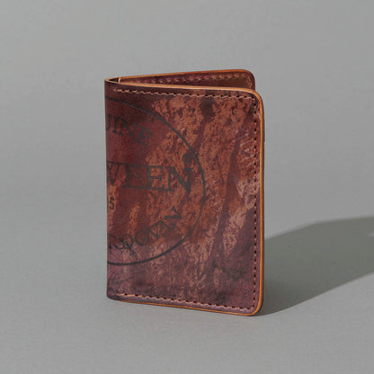 One-Off Vertical Bugs Moran in Hand-Glazed Reverse Color 8 Shell Cordovan, standing upright, side angle, shot 1
