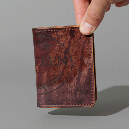One-Off Vertical Bugs Moran in Hand-Glazed Reverse Color 8 Shell Cordovan, held in hand, shot 3
