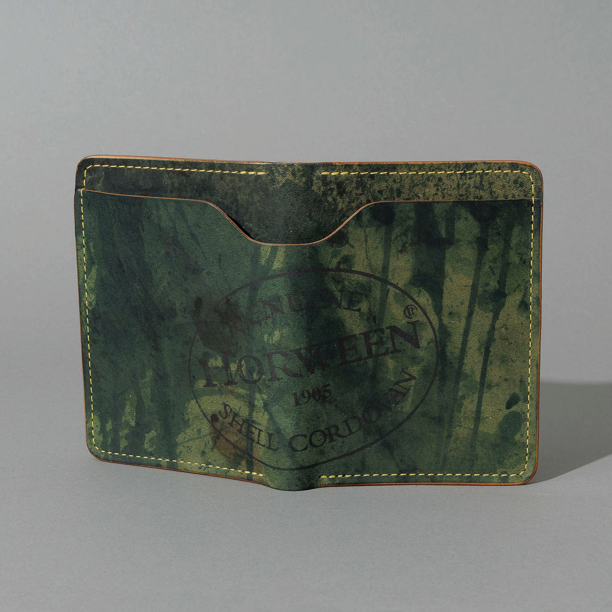 One-Off Fat Herbie in Epic Reverse Green Shell Cordovan, Gold Details, back view