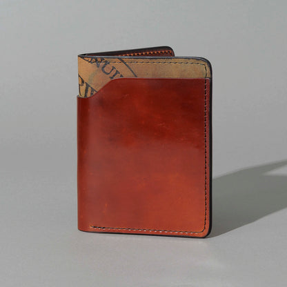 One-Off Fat Herbie in Garnet on Reverse Shell Cordovan, Black Details, front view