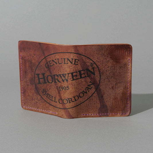 One-Off Tall Tony in Hand-Glazed Epic Splatter Reverse Color 8 Shell Cordovan, Psychedelic Interior, back view