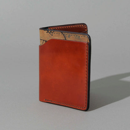 One-Off Vertical Tony the Ant in Blood Orange on Reverse Shell Cordovan, front view