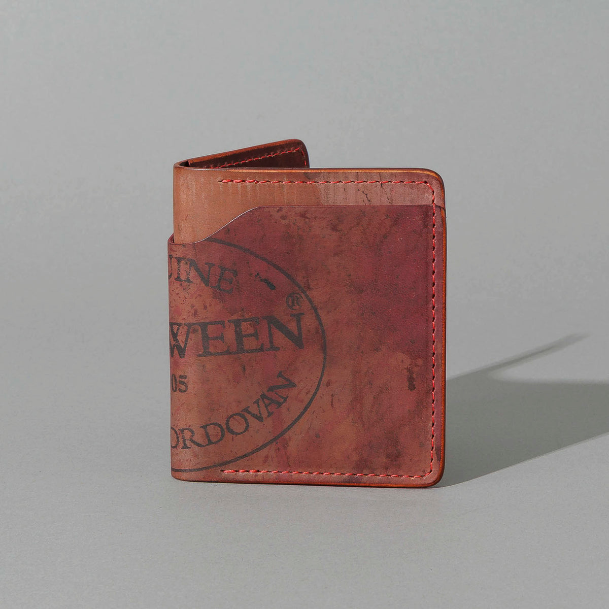 One-Off Vertical Tony the Ant in Hand-Glazed Reverse Color 8 Shell Cordovan, front view