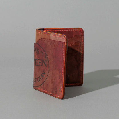 One-Off Vertical Tony the Ant in Hand-Glazed Reverse Color 8 Shell Cordovan, standing upright, side angle