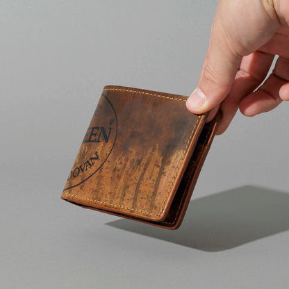 One-Off Johnny the Fox in Hand-Glazed Epic Reverse Cigar Shell Cordovan, held in hand, shot 2