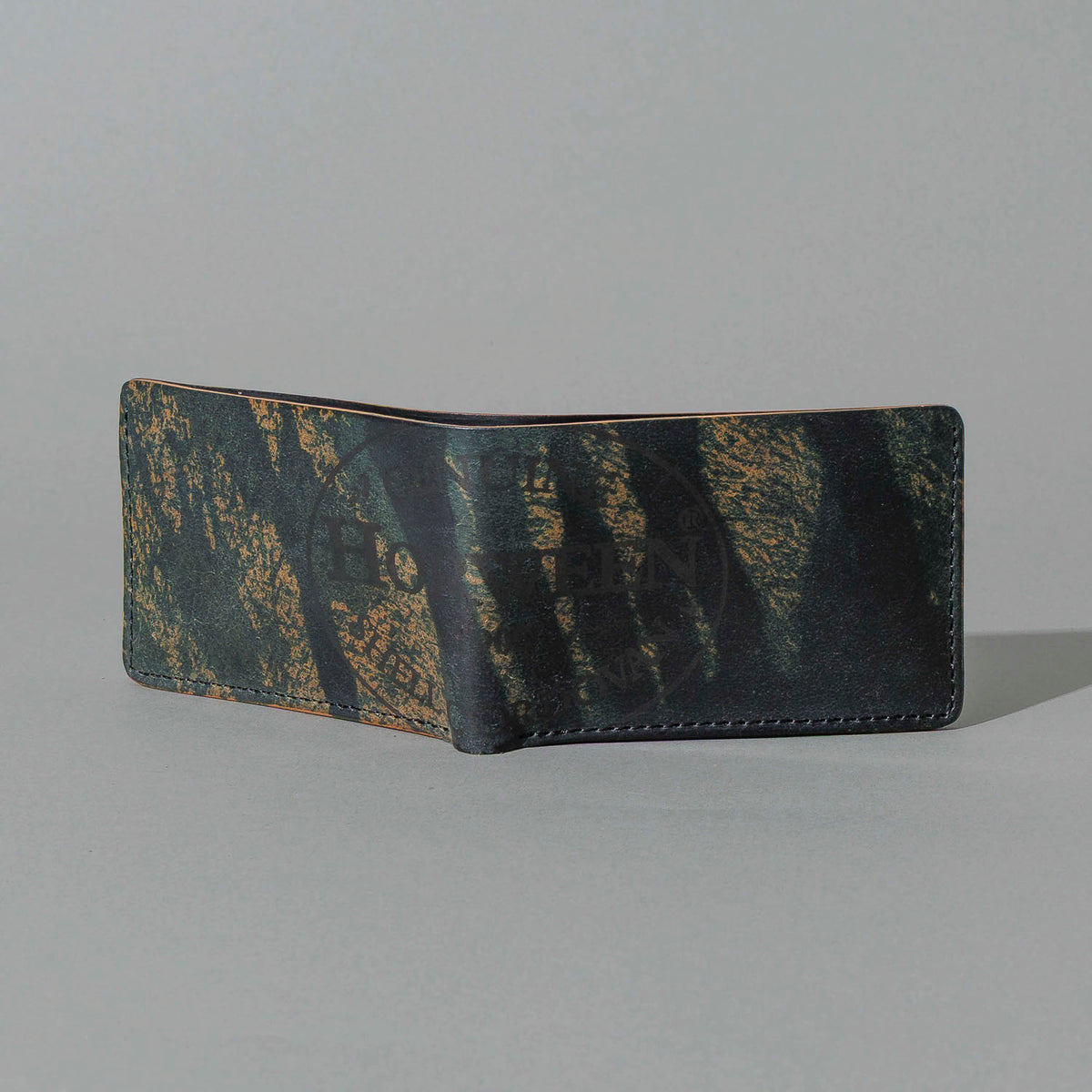 One-Off Nicky Slim in Hand-Glazed Epic Splatter Reverse Green Shell Cordovan, back view