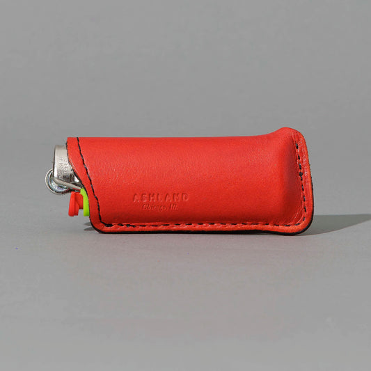 One-Off Skeleton Lighter in Red Latigo, back view
