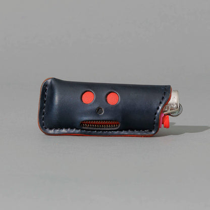 One-Off Skeleton Lighter in Black Shell Cordovan, skeleton face design, front view, shot 1